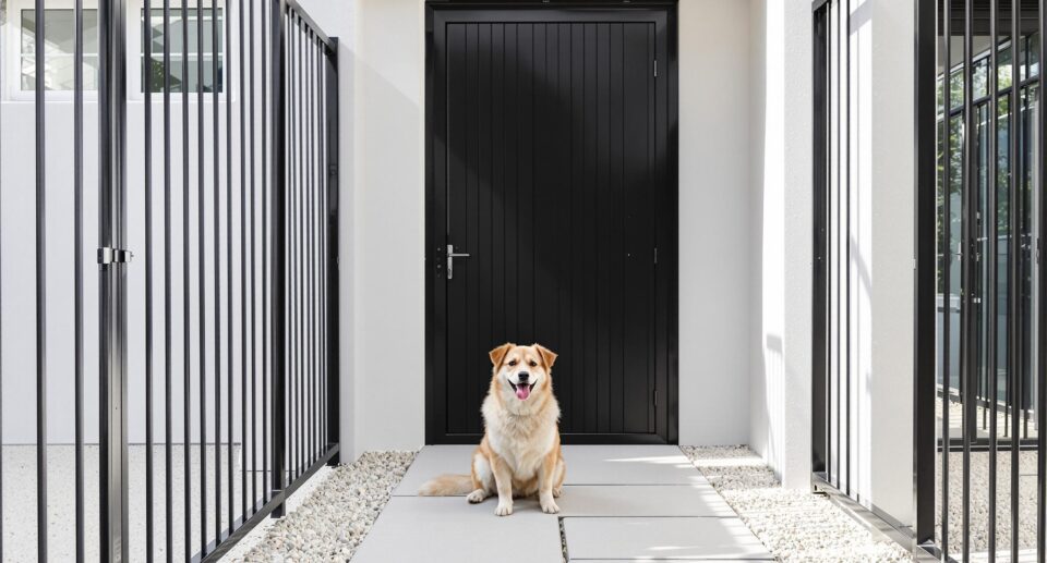 Secure Yard or Living Area for Dog